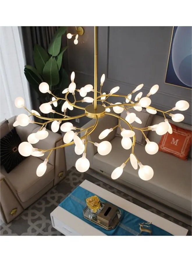 Sumkyle 27 Heads Modern Firefly LED Chandelier Ceiling Light Tree Branch Pendant Lamp Decorative Hanging Lamp - Image 3