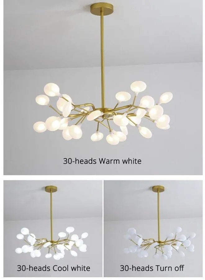Sumkyle 27 Heads Modern Firefly LED Chandelier Ceiling Light Tree Branch Pendant Lamp Decorative Hanging Lamp - Image 5