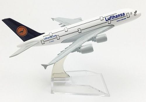 eS³kube Diecast Metal Aeroplane Scale Model, Size -15 Cm -1Pc - For Display Only (Lufthansa), For Adult, Multicolor - Image 1