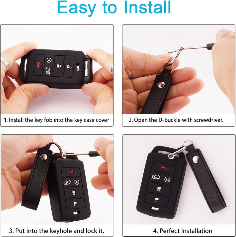 Koaudb Silicone Key Fob Cover for Jeep Models - Image 5
