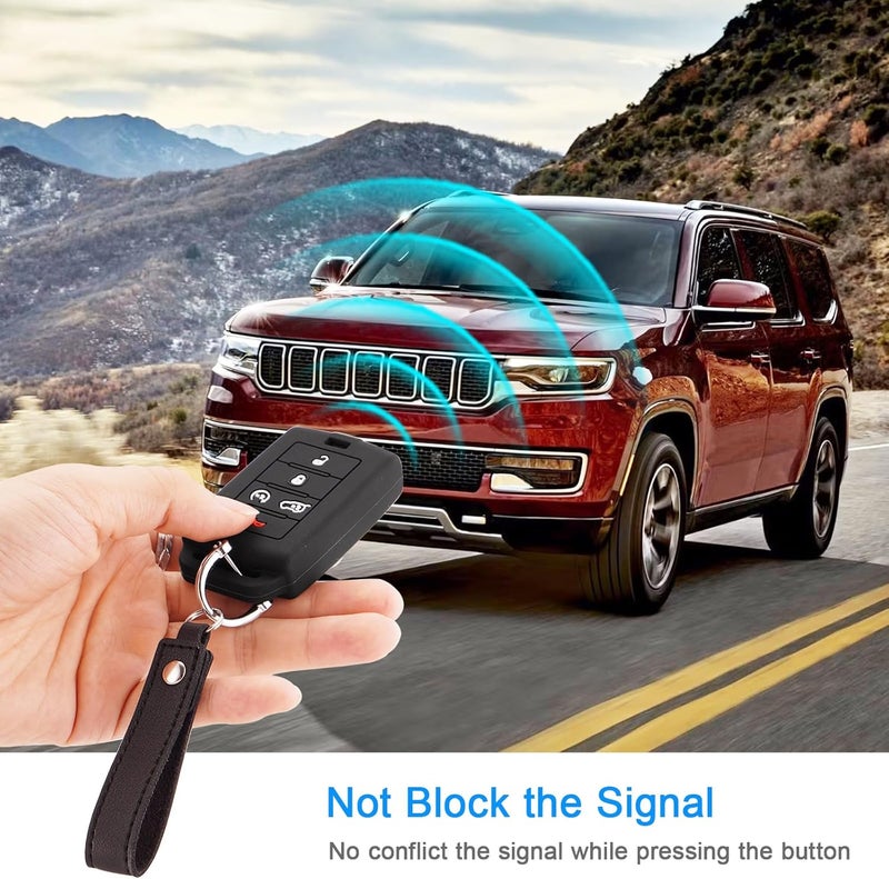 Koaudb Silicone Key Fob Cover for Jeep Models - Image 3