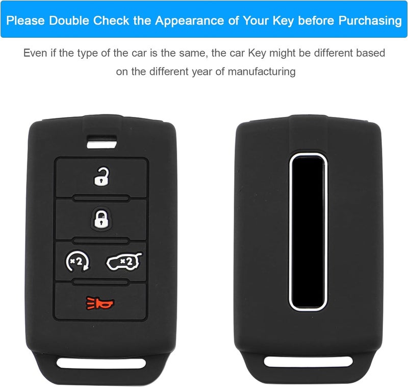 Koaudb Silicone Key Fob Cover for Jeep Models - Image 2