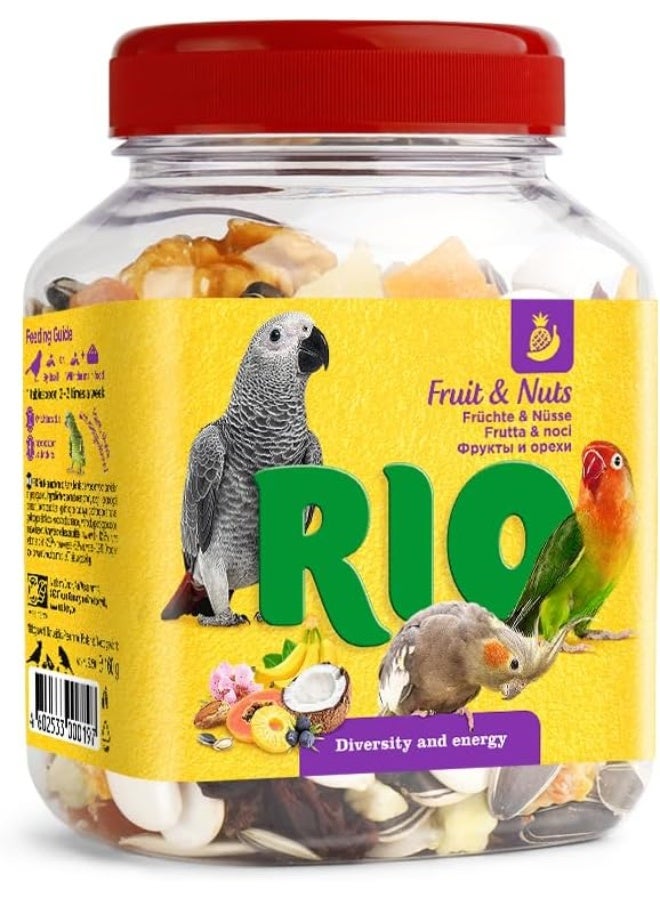 RIO Fruit and Nuts Mix Natural Treats for Birds 160g - Image 1