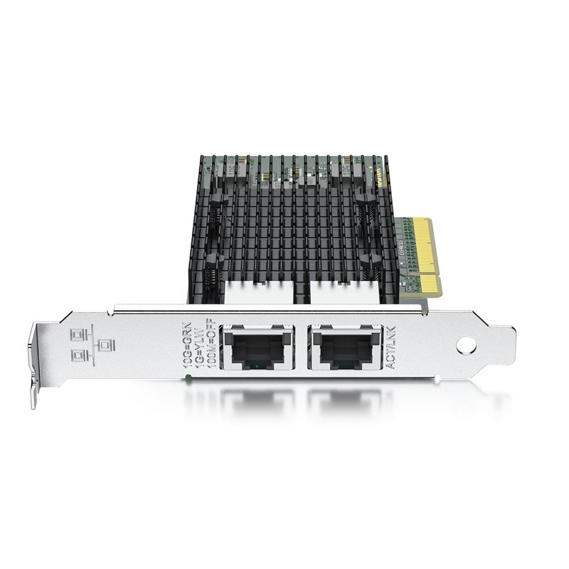 10جتيك بطاقة شبكة 10Gb ثنائية منفذ RJ45 مع وحدة تحكم X540، محول إيثرنت PCIe لخوادم Windows/Linux/ESX، مقارنة بـ Intel X540-T2 - Image 5