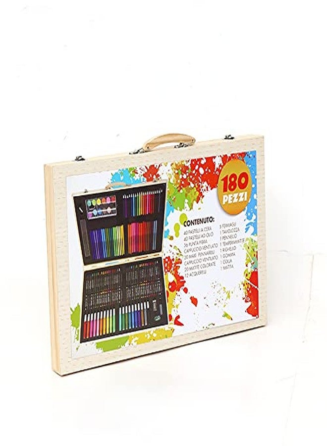 TONY STARK Art Supplies for Deluxe Kids Art Set for Drawing Painting and More with Portable Art Box, Coloring Supplies Art Kits Best Christmas Great Gift for Kids. (Wooden) - Image 4
