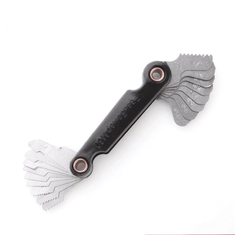 3 Box 60pcs Thread Measuring Gage Thread Gauge Screw Template Screw Gauge Screw Pitch Gage Measuring Tools Angle Measure (Metric System 60 Degree Black) - Image 4