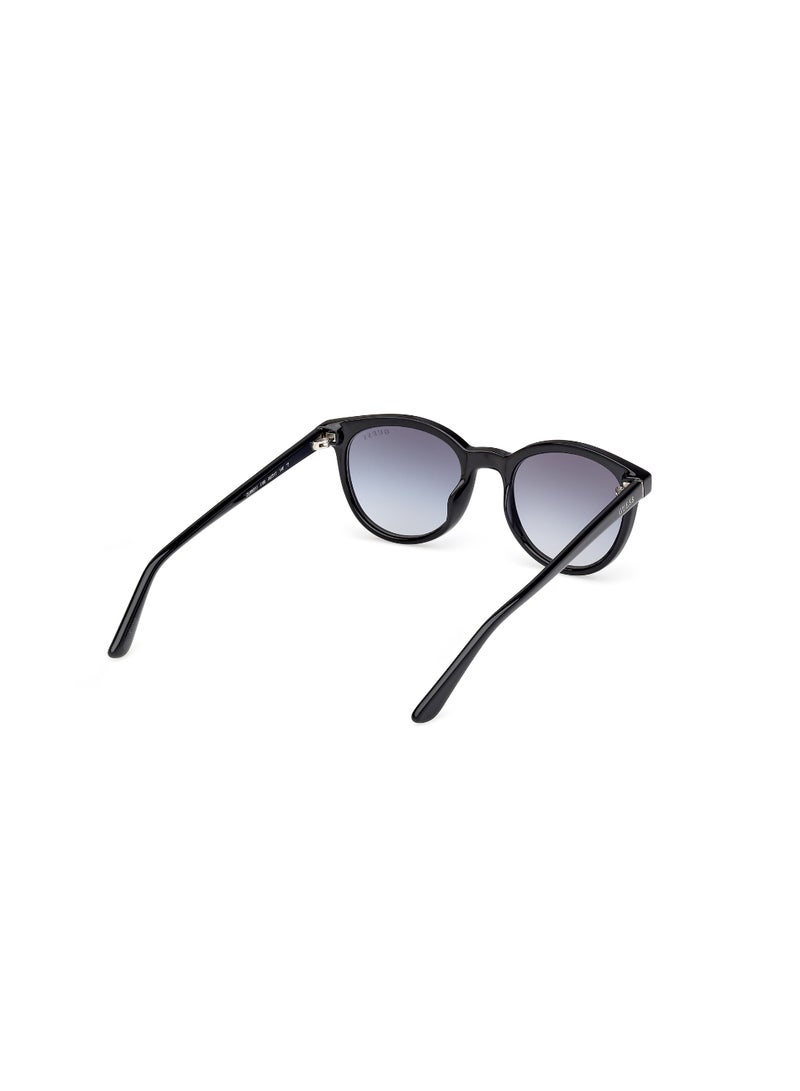 GUESS FULL RIM TEEN UNISEX ROUND BLACK INJECTED SUNGLASSES - Image 5