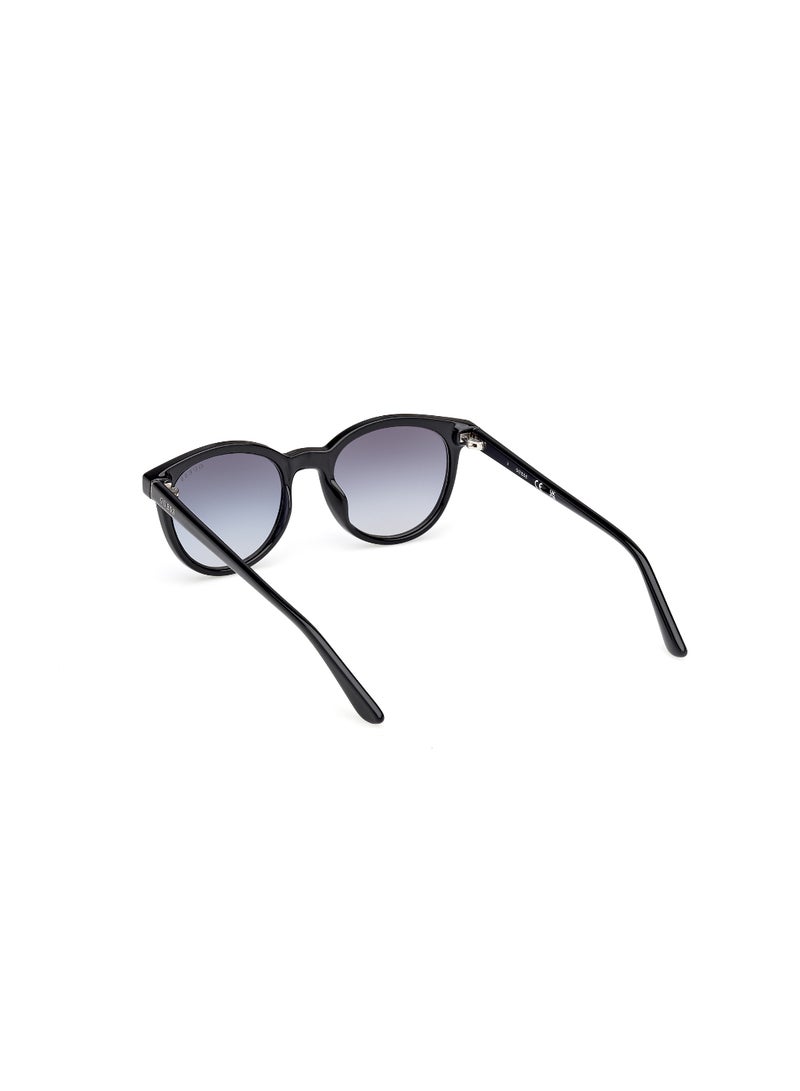 GUESS FULL RIM TEEN UNISEX ROUND BLACK INJECTED SUNGLASSES - Image 3