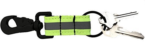 LINE2design Reflective Firefighter Turnout Key Ring - Fire Rescue Key Holder Strap with Heavy Duty Swivel Snap Hook - Green Reflective Design | Perfect Firefighter Gift - Image 5