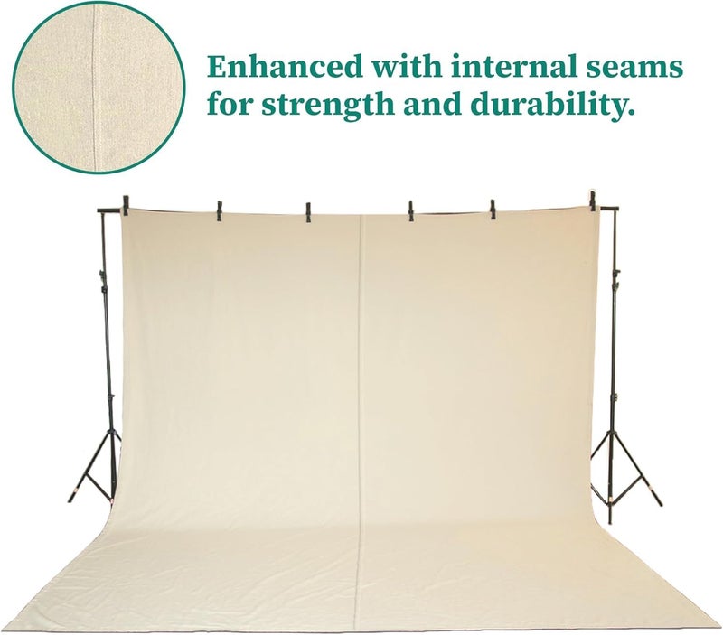 ZUPERIA Canvas Drop Cloth (Size 4 x 10 Feet - Pack of 2) - Pure Cotton Painters Drop Cloth for Painting, Furniture & Floor Protection - All Purpose Thick Canvas tarp with Double Stitched Edges - Image 3