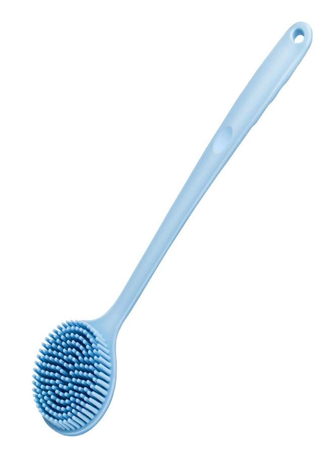 NILKANTH® - Back Scrubber,Bath Body Brush for Exfoliating Silicone Shower Brush Long Handle Massage Improve Your Circulation (Blue) - Image 1