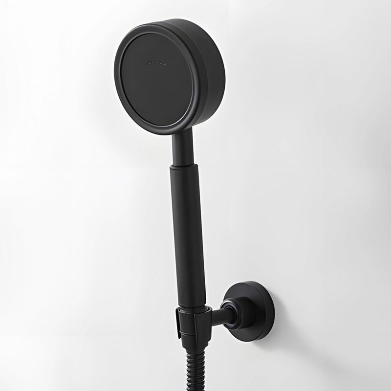 Adjustable Wall Mounted Shower Head Bracket, 304 Stainless Steel Holder, 360° Swivel, Matte Black Finish, Fits 1/2 Handheld Shower Heads - Image 2