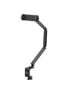 VIJIM Universal Desktop Stand for Mobile Phone/ Tablet Flexible C-Clamp Desk Mount Stand with Adjustable Tablet/Phone Holder Aluminum Alloy 1kg Load Capacity  - Image 1