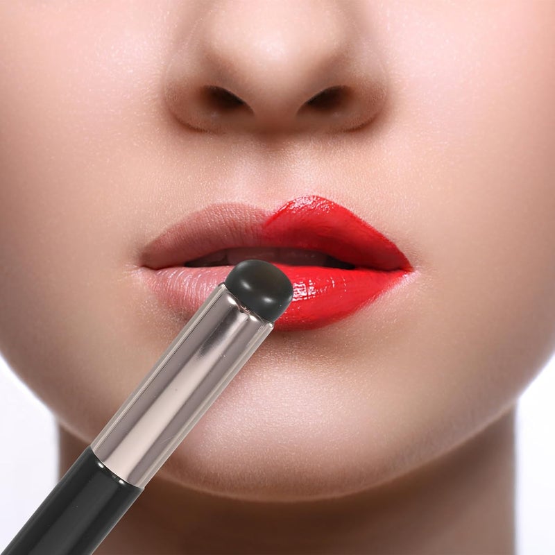 2 Pcs Silicone Lip Makeup Brush and Concealer Brush with Dustproof Case, Soft round Head Lip Gloss Applicators for Precise Lipstick and Eye Makeup Application - Image 5