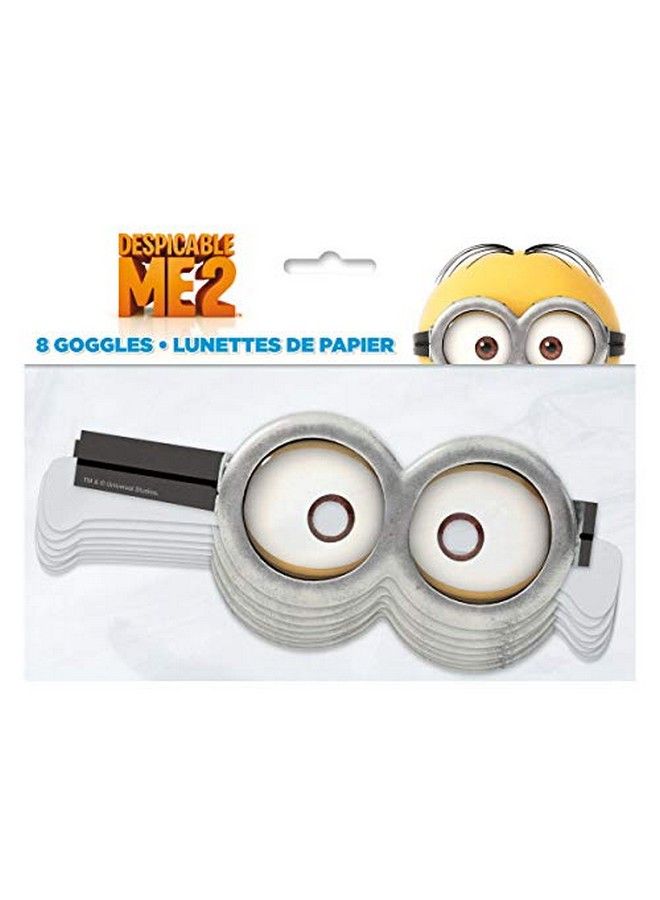 Unique Despicable Me Party Supplies Bundle Pack Includes 16 Party Paper Goggles Masks (2 Packs) - Image 3