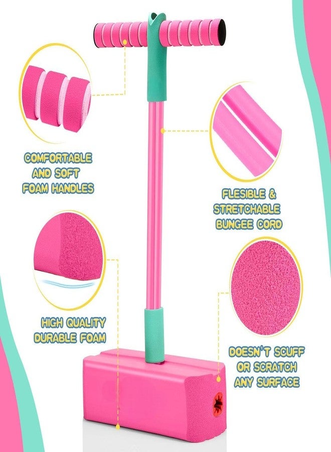 JAY EMPIRE Pogo Jumping Promotes Growing Taller- Pogo Stick Foam Pogo Jumper for Kids, Toys for 3-8 Year Old Boys Girls Outdoor Toys Indoor Fun Gifts Multicolor (Pack of 1) - Image 2