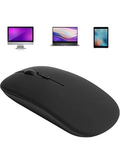 Qasul Portable Silent Lighted Wireless Rechargeable Bluetooth Tablet Computer TV Compatible Mouse  - Image 2