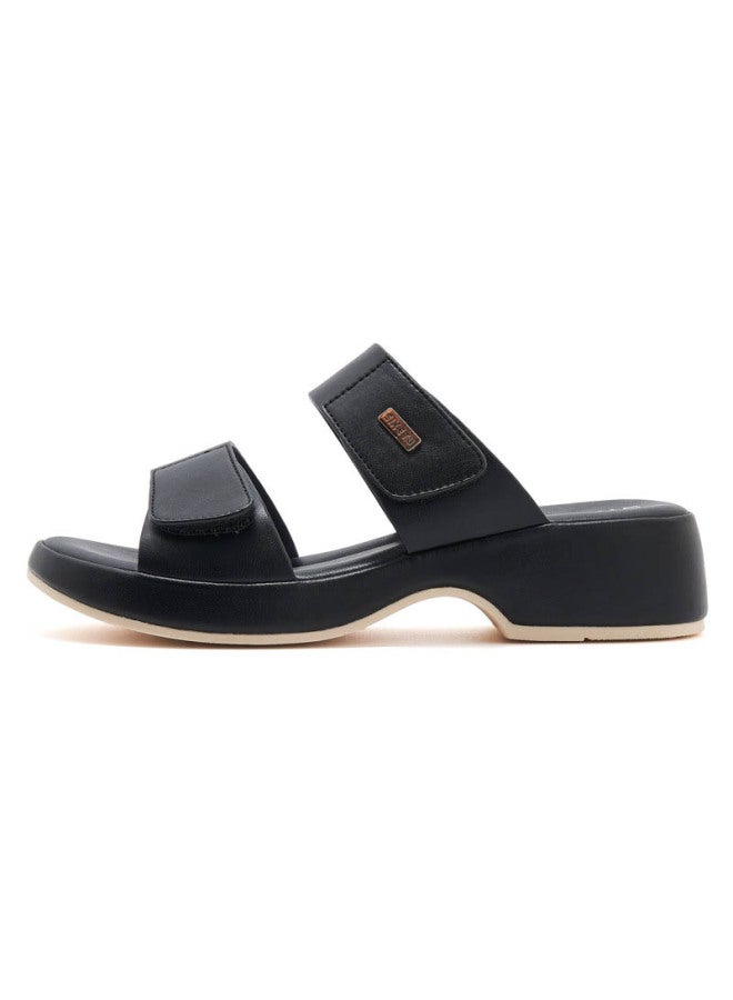 222-4 New  Spring And Summer Leisure Velcro Non-slip Seaside Beach Wedge Plus Size Slippers