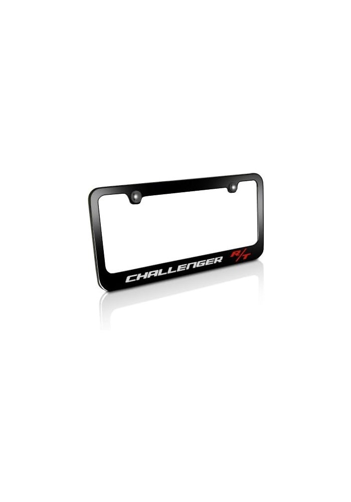 Dodge إطار لوحة ترخيص معدني أسود لدودج تشالنجر R/T - Image 1