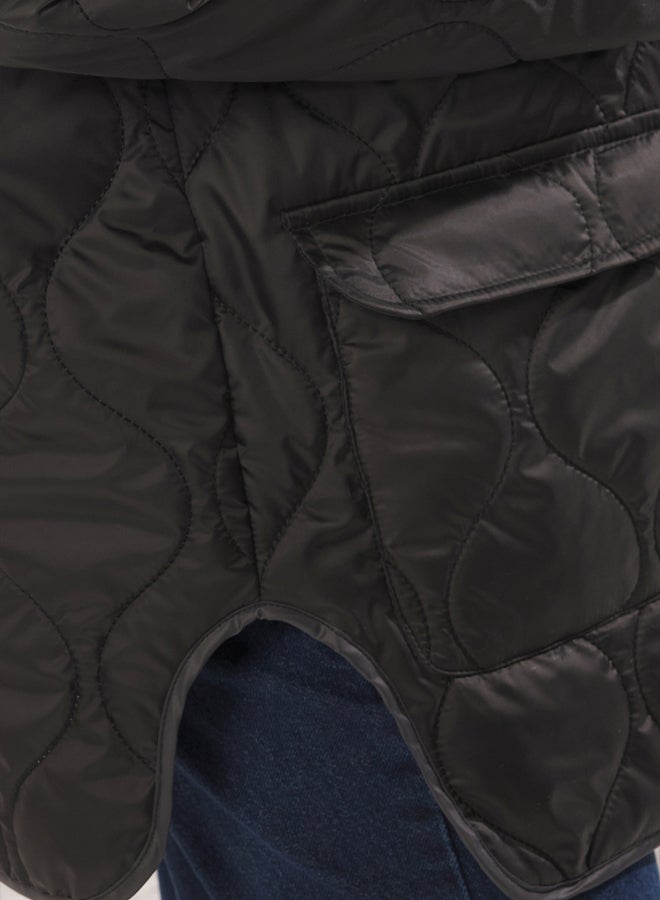 trendyol Black Regular Fit Coat - Image 4