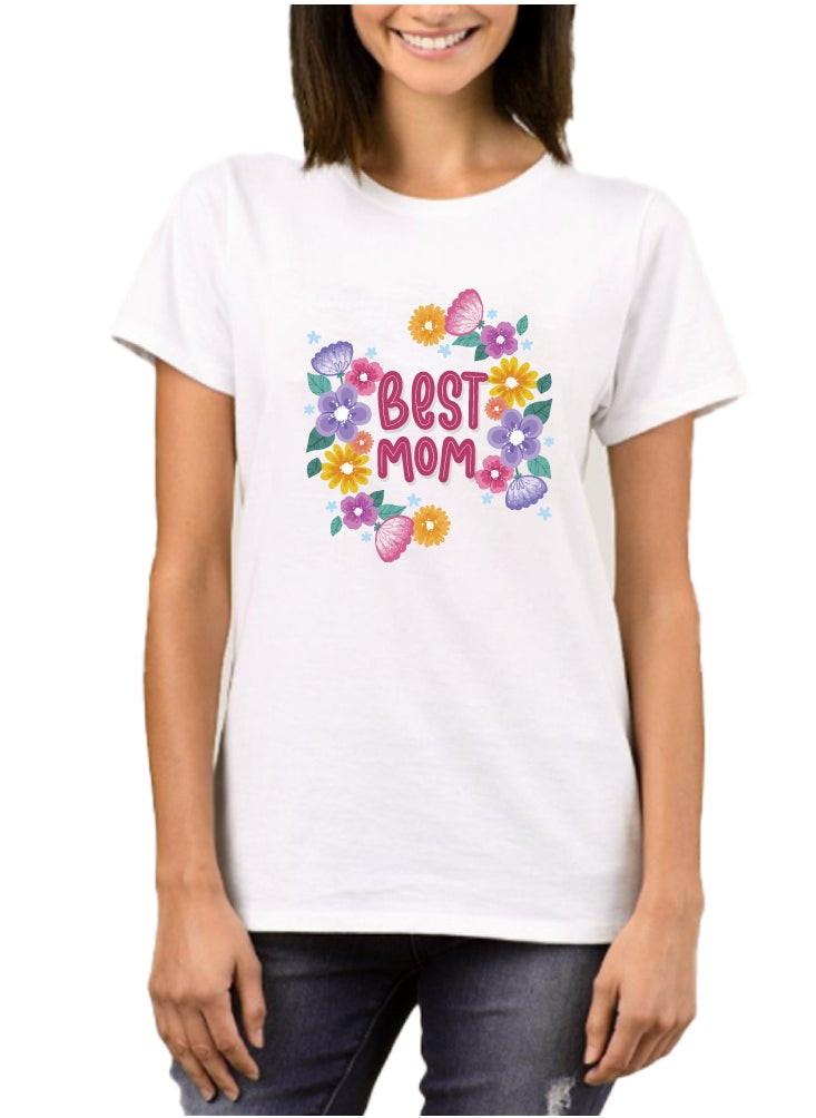 PRINTSHOP4ME Mothers Day Tshirt - Tshirt Gift from Kids Daughter Son - Best Mother's Day Tshirt - Best Mom Ever Tshirt - Gift for Mom  - Image 1