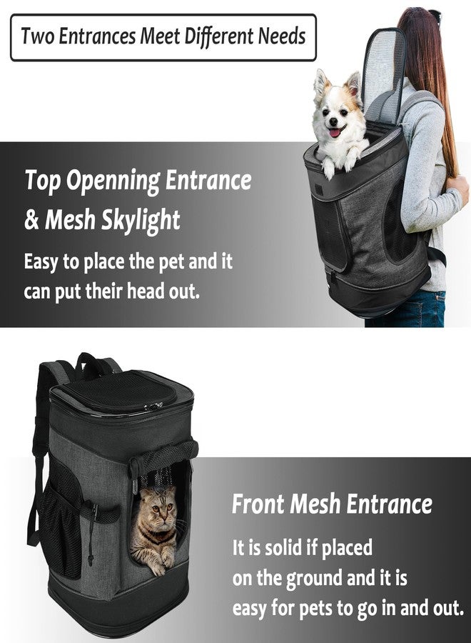Kritter Planet Pet Carrier Backpack for Cats Dogs, Breathable Pet Backpack with 4 Mesh Window, Portable Pet Carrier for Camping - Image 5
