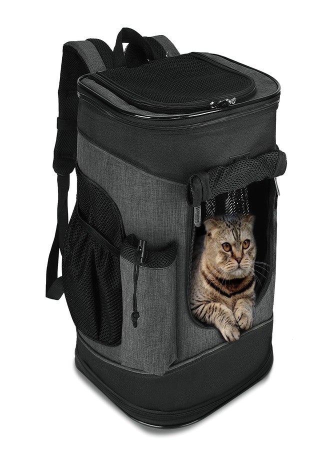 Kritter Planet Pet Carrier Backpack for Cats Dogs, Breathable Pet Backpack with 4 Mesh Window, Portable Pet Carrier for Camping - Image 1