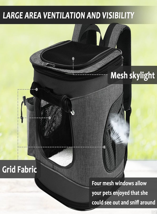 Kritter Planet Pet Carrier Backpack for Cats Dogs, Breathable Pet Backpack with 4 Mesh Window, Portable Pet Carrier for Camping - Image 2