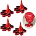 HOMDSG Dog Toy Holder Stopper Compatible with Classic Sizes XS to XXL Only Plastic Paw Plug Included Red 4 Pack - Image 3