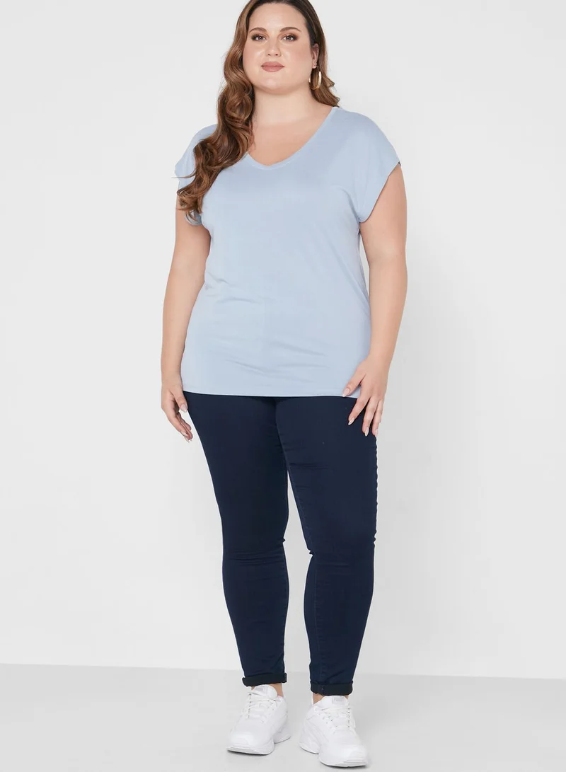 Only Carmakoma Scoop Neck Top