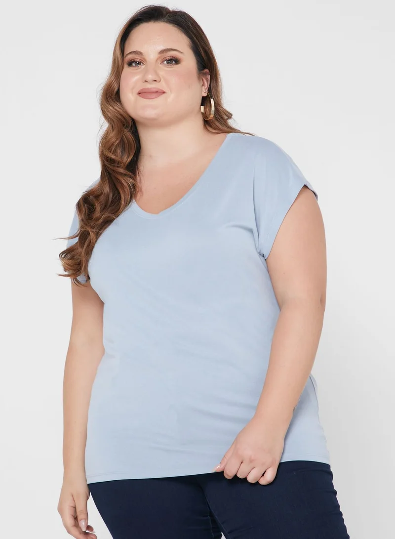 Only Carmakoma Scoop Neck Top