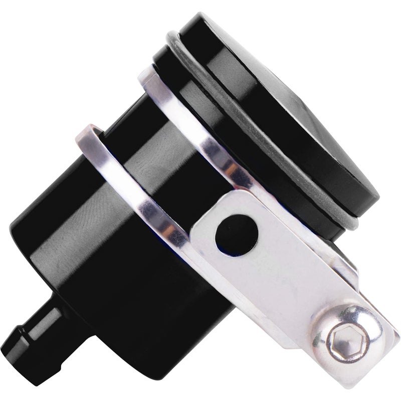 MRELC Universal Motorcycle Aluminum Brake Fluid Reservoir Oil Cup Fit For Yamaha Kawasaki Honda Suzuki BMW and more Black - Image 3