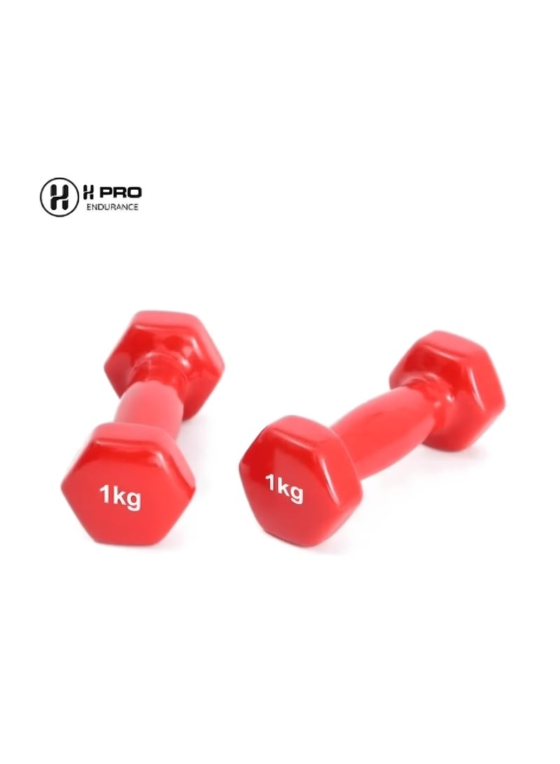 أتش برو أوزان الدمبل H PRO| أوزان مطلية بالفينيل للبالغين من الجنسين لممارسة الرياضة واللياقة البدنية - Image 1