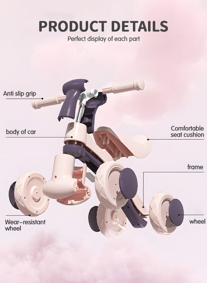 GROIC Baby Balance Bike, No Pedal Toddler Balance Bike, Children Walker Baby Walker Riding Infant Car with 4 Silence Wheels, Baby First Riding on Toys for 1 Years Old Boys Girls - Image 3