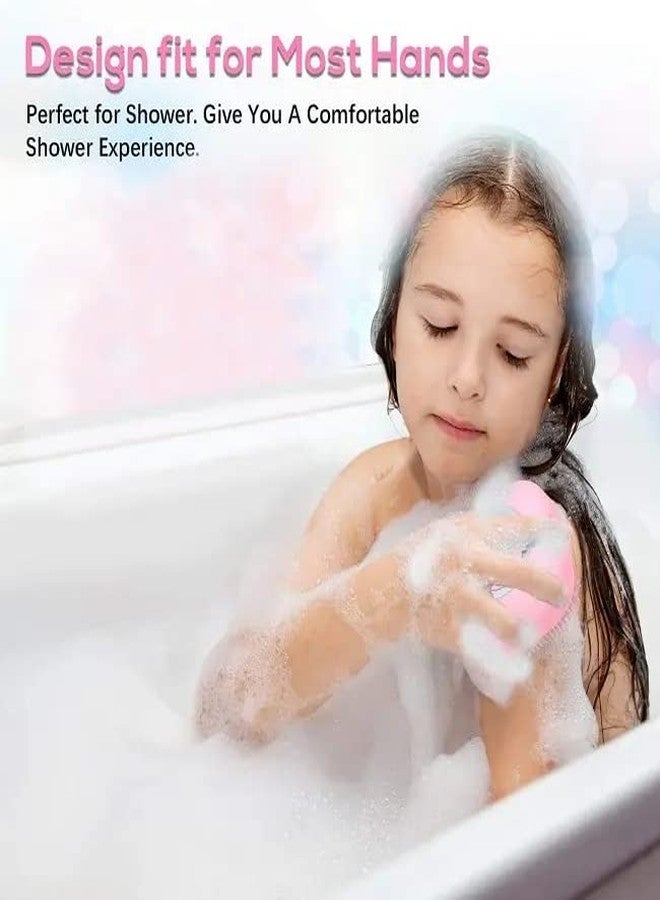 HUDACRUSH 2Pcs Body Scrubber with Soap Dispenser Bath Brush, Body brush for Bathing, Soft Body Exfoliator, Bath Silicon Body Loofah for Babies, Kids, Women, Men and silicone loofah for bathing - Image 5