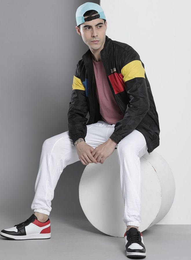 The Indian Garage Co Men Regular Fit Printed Round Neck Long Sleeves Windcheater - Image 4