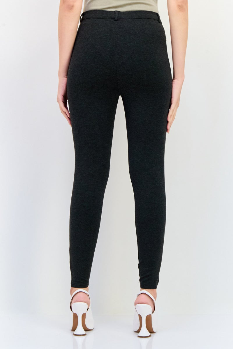 ONLY Women Heather Leggings, Charcoal - Image 3