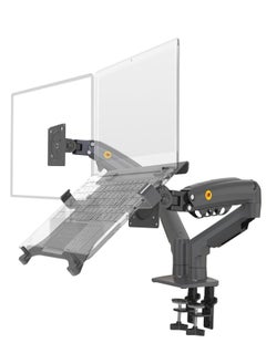 NB North Bayou F160 Monitor Stand + 2 Nb FP Dual Arm 17-27 Inch Laptop Stand  - Image 1