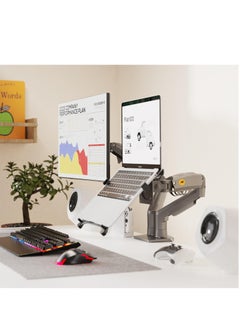 NB North Bayou F160 Monitor Stand + 2 Nb FP Dual Arm 17-27 Inch Laptop Stand  - Image 2