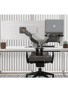 NB North Bayou F160 Monitor Stand + 2 Nb FP Dual Arm 17-27 Inch Laptop Stand  - Image 3