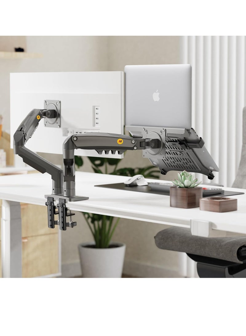 NB North Bayou F160 Monitor Stand + 2 Nb FP Dual Arm 17-27 Inch Laptop Stand - Image 5