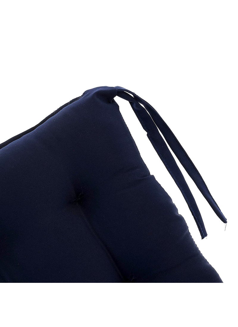 AARON INC AARON INC Microfiber Chair Cushion Seat Pad with Ties Use for Home Chair Bookstore Library Cafe Car Office Blue Set of 1 CTK9F4TCP56903  - Image 4