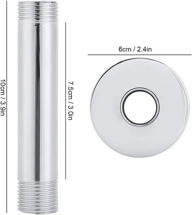 ملحقات دش للحمام من نوع Eujgoov Top Shower Arm، مصنوعة من فولاذ مقاوم للصدأ بقطر G1/2 بوصة، مناسبة للحمامات والمراحيض - Image 2