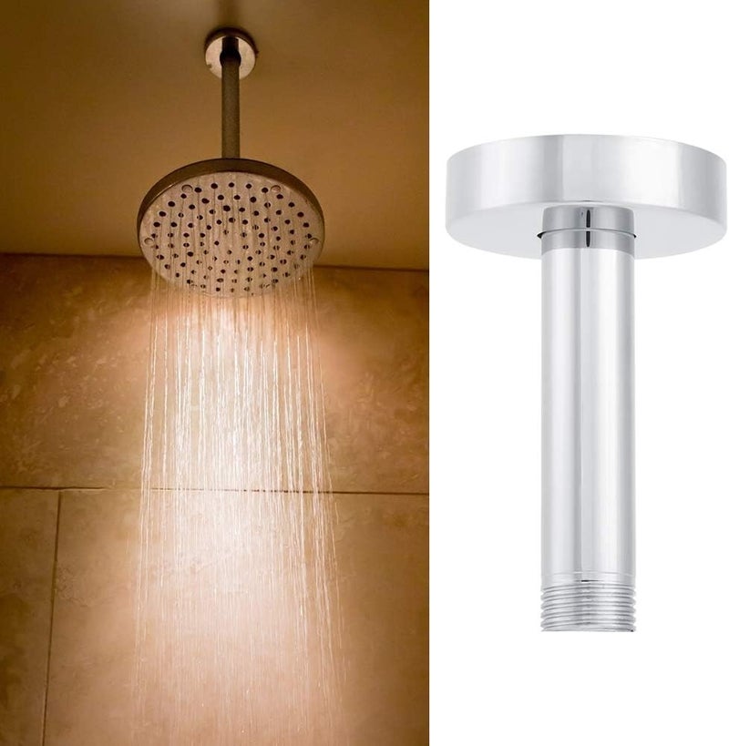 ملحقات دش للحمام من نوع Eujgoov Top Shower Arm، مصنوعة من فولاذ مقاوم للصدأ بقطر G1/2 بوصة، مناسبة للحمامات والمراحيض - Image 4