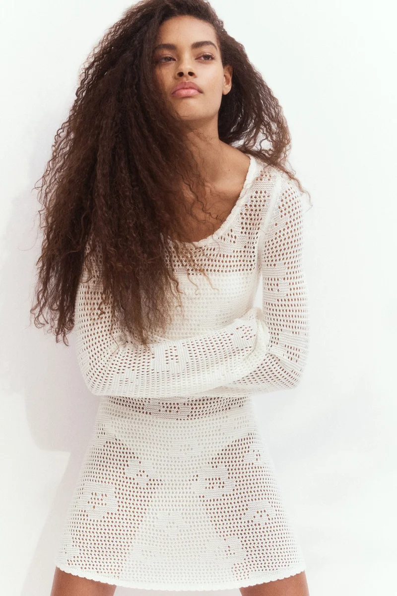 H&M Crochet-look dress