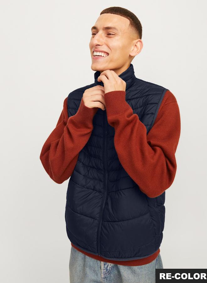 JACK & JONES JJESTATE Collared Zip-Up Bodywarmer - Image 3
