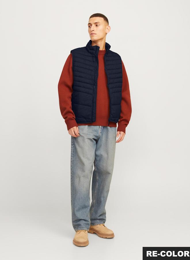 JACK & JONES JJESTATE Collared Zip-Up Bodywarmer - Image 2