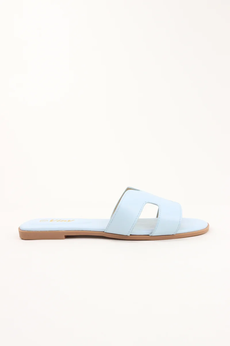 Viny VINY Women's Flat Slide Sandals – Elegant Open Toe Slip-On Slippers, Casual Comfort Summer Sandals, Lightweight Everyday Fashion Slides for Ladies (Black, White, Beige, Pink, Brown, Burgundy, Silver, Blue)