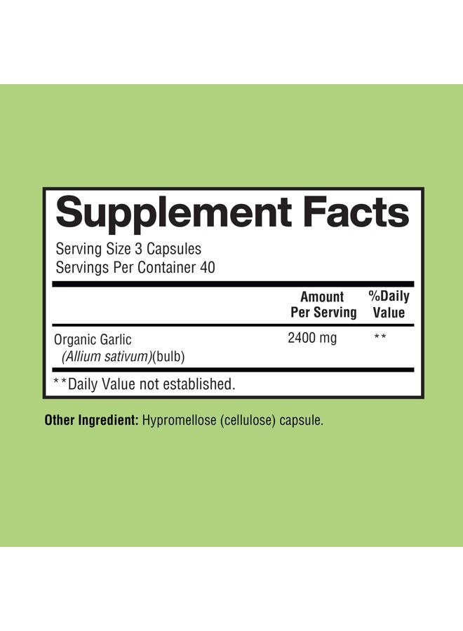 Happi Mi Nutrition Garlic Capsules 2400mg - Made with Organic Garlic Bulbs, California US Grown - Natural Immune Support Supplement 40 Day Supply - Image 4