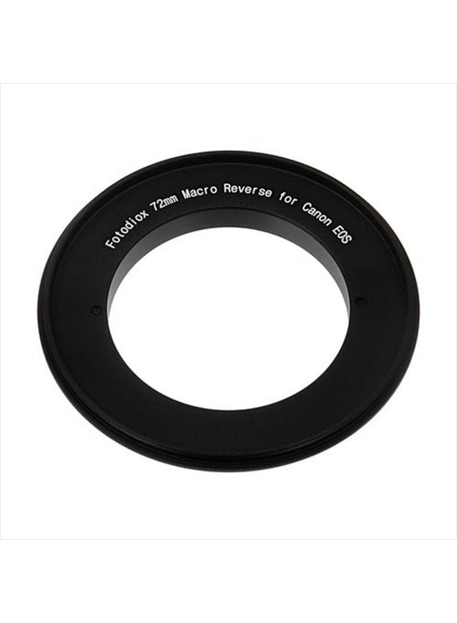 Fotodiox 72mm Macro Reverse Mount Adapter, for Canon EOS 1D, 1DS, Mark II, III, IV, 1DC, 1DX, D30, D60, 10D, 20D, 20DA, 30D, 40D, 50D, 60D, 60DA, 5D, Mark II, Mark III, 7D, Rebel XT, XTi, XSi, T1, T1i - Image 1